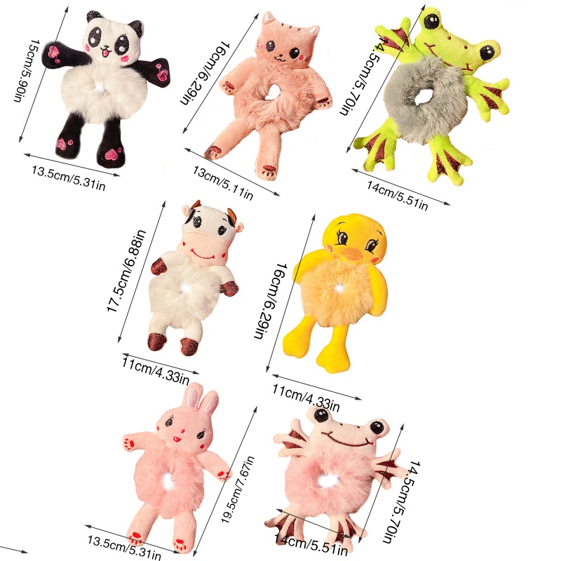 Dây Cột Tóc Lông Nhung Tạo Kiểu Tóc Đuôi Ngựa Dễ Thương YOUYO Dành Cho Bạn Nữ