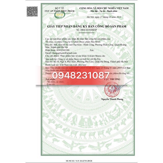 AVISURE MAMA- CHĂM SÓC SỨC KHOẺ TOÀN DIỆN | Thế Giới Skin Care