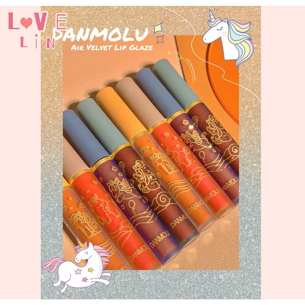 [lovelin] Set 4 Son Kem Màu Nhung Mịn Dưỡng Ẩm Làm Trắng Môi Không Dính Thành Cốc Cho Học Sinh