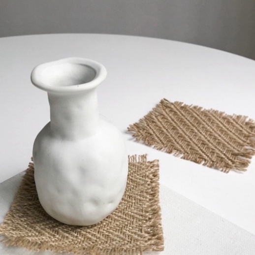 Vải bố vuông kèm tua rua , phụ kiện trang trí decor, phụ kiện chụp ảnh