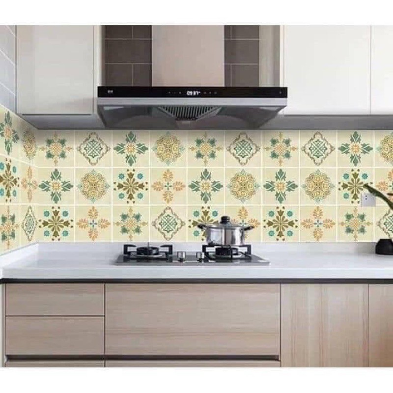 DECAL DÁN BẾP TRÁNG NHÔM CHỐNG NHIỆT CHỐNG DẦU MỠ