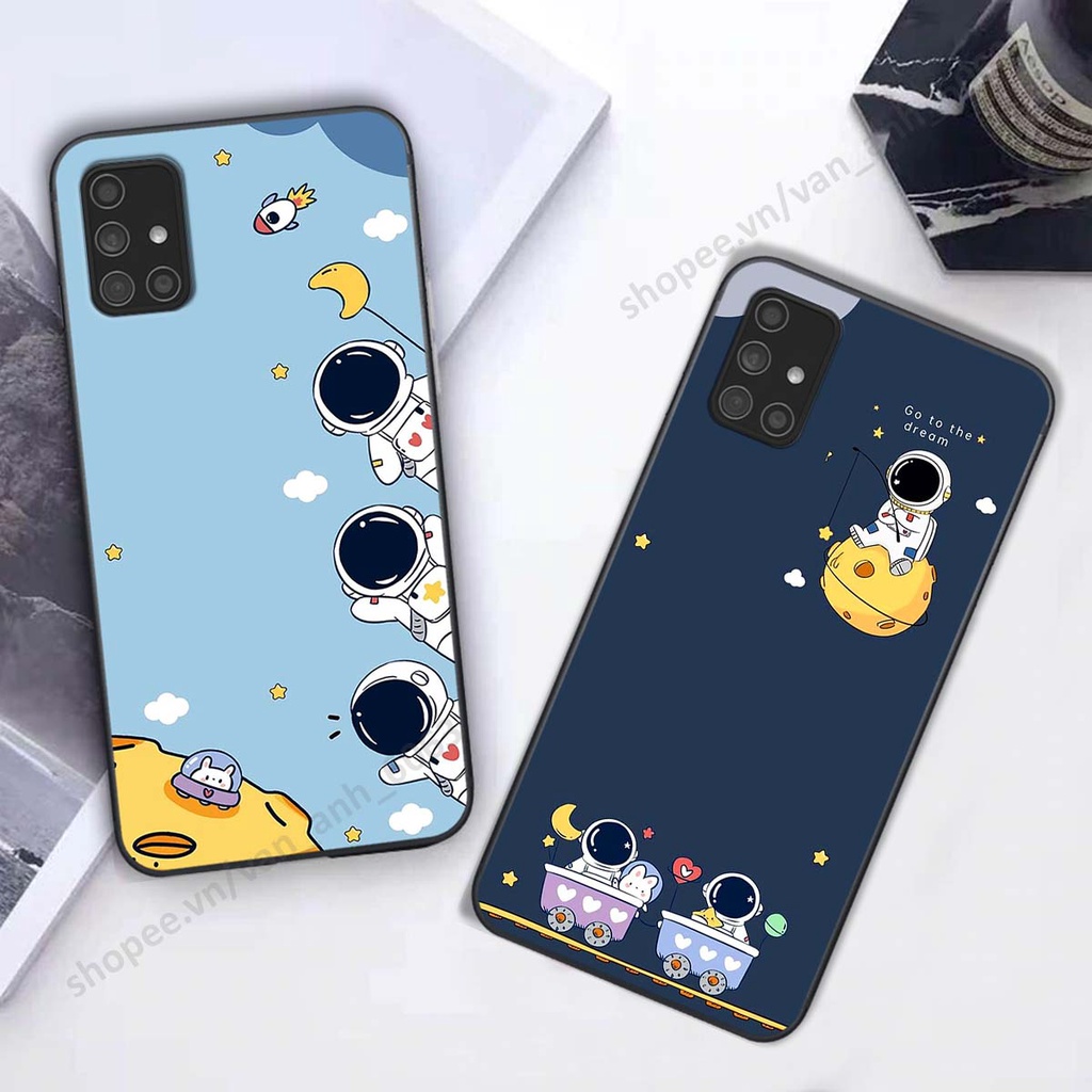 Ốp Samsung M51 hình bầu trời, phi hành gia đẹp, ốp lưng điện thoại samsung galaxy viền dẻo cao cấp