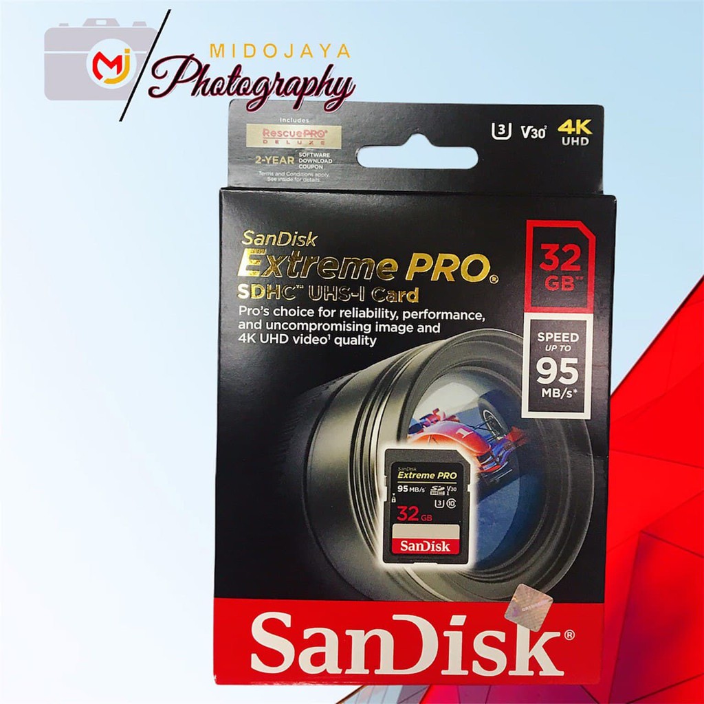 Thẻ Nhớ Sandisk 32gb Uhs-i U3 Class 10 4k (95mb / S)