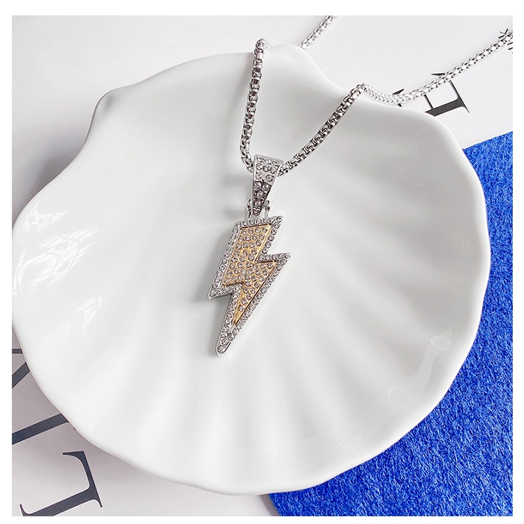 Vòng cổ Hình Tia Chớp Phong Cách Đường Phố Mới Dành Cho Nam Nữ