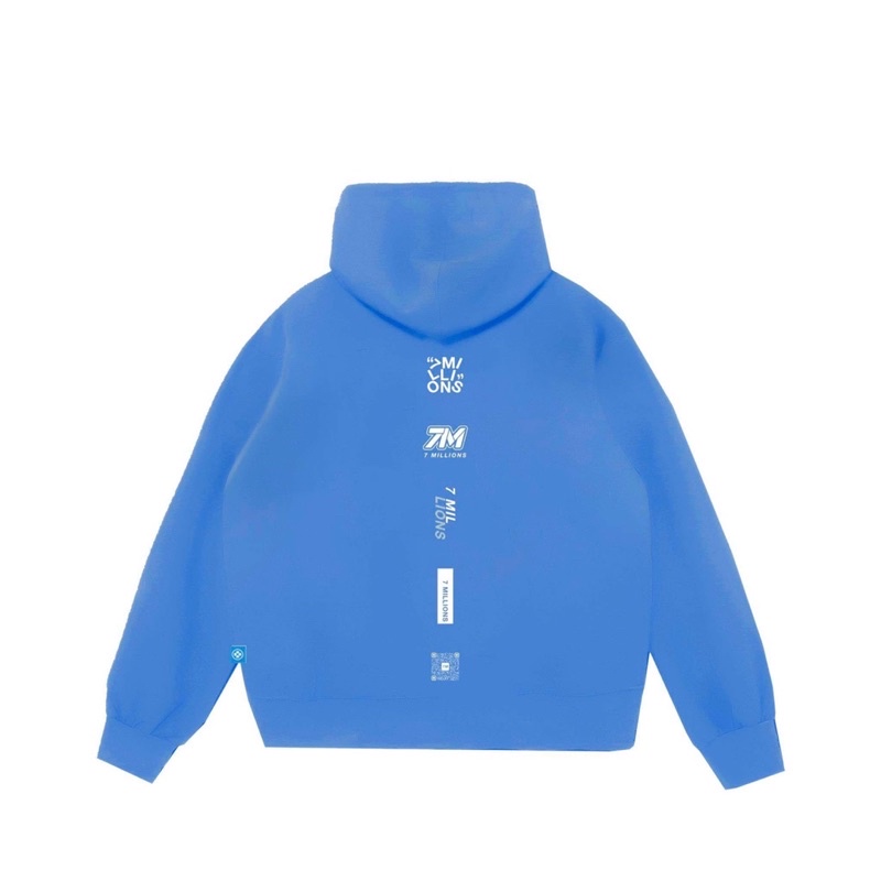 Áo Hoodie 7millions Icon Logo - Màu xanh - Đi kèm Box - Unisex - Form oversize | BigBuy360 - bigbuy360.vn