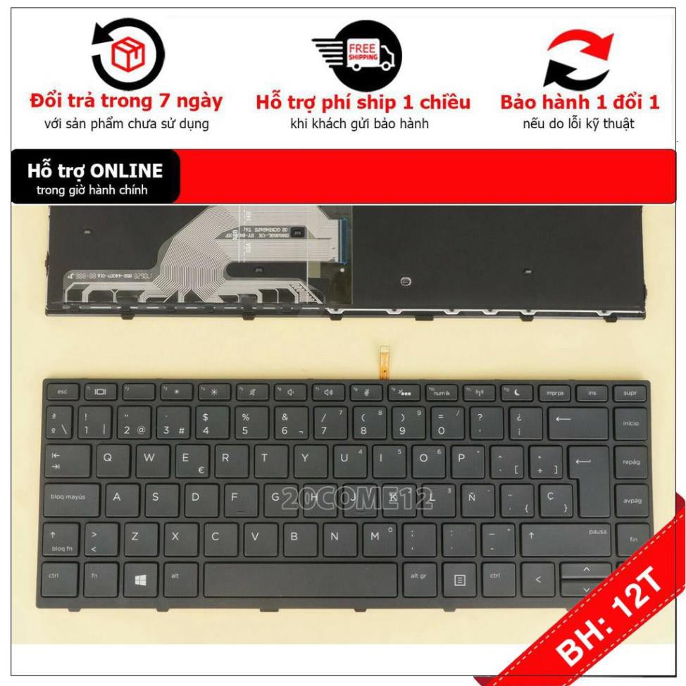 [BH12TH] Bàn Phím Laptop HP Probook 430 G5 440 G5 445 G5 Loại CÓ ĐÈN LED Hàng mới 100% .