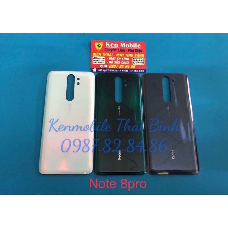 Nắp Lưng Thay Thế Cho Xiaomi Redmi Note 8 Pro, Loại 1 (Tặng Kèm Keo Dán)