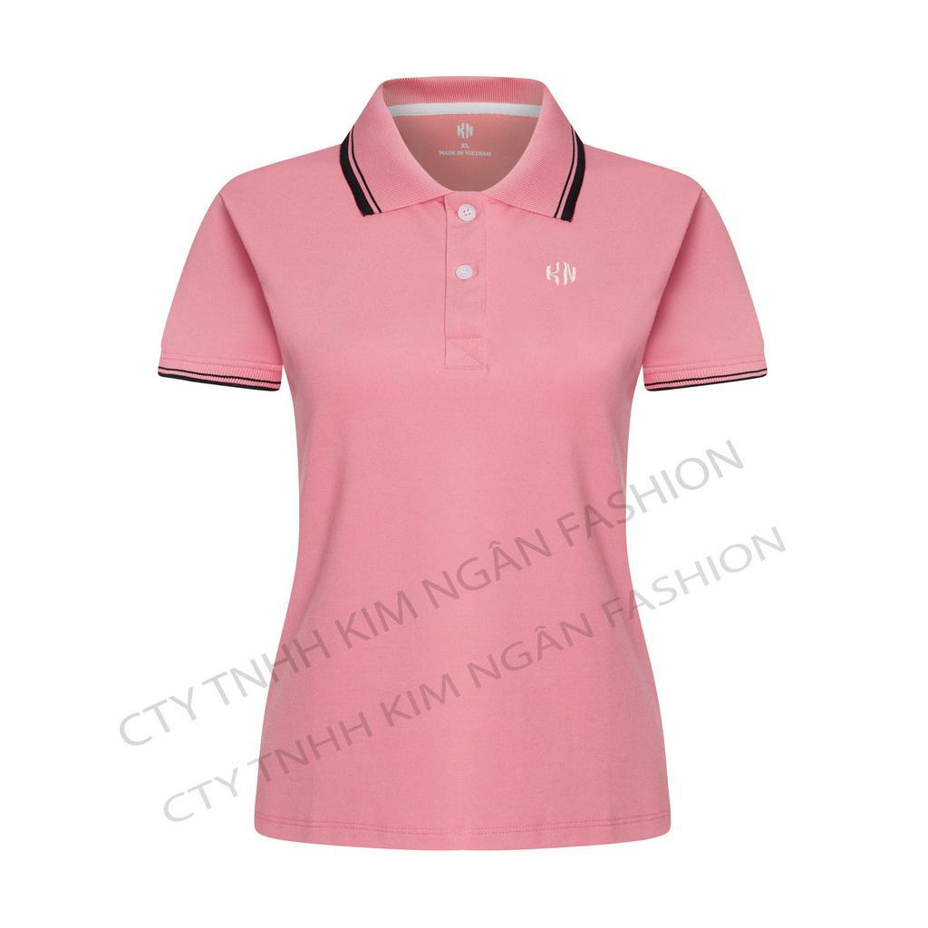 Áo Thun PoLo Cổ Viền Màu Hồng Dâu