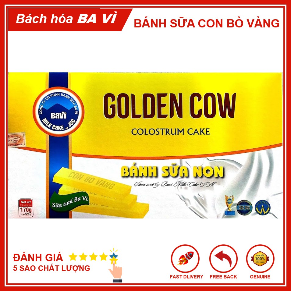 [Đặc Sản Ba Vì] Bánh Sữa Non Con Bò Vàng 170g