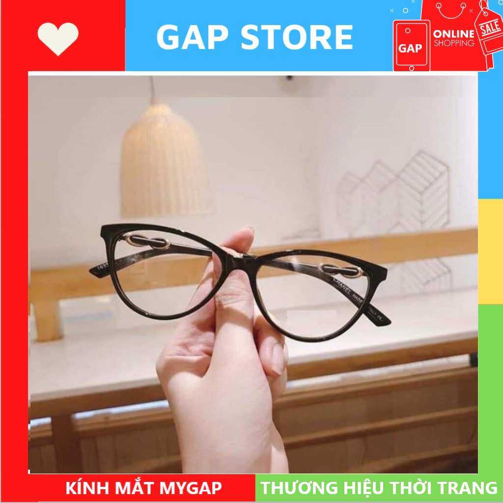 Gọng kính mắt mèo nữ MYGAP from nhỏ chất liệu nhựa cứng cáp họa tiết thời trang 1633