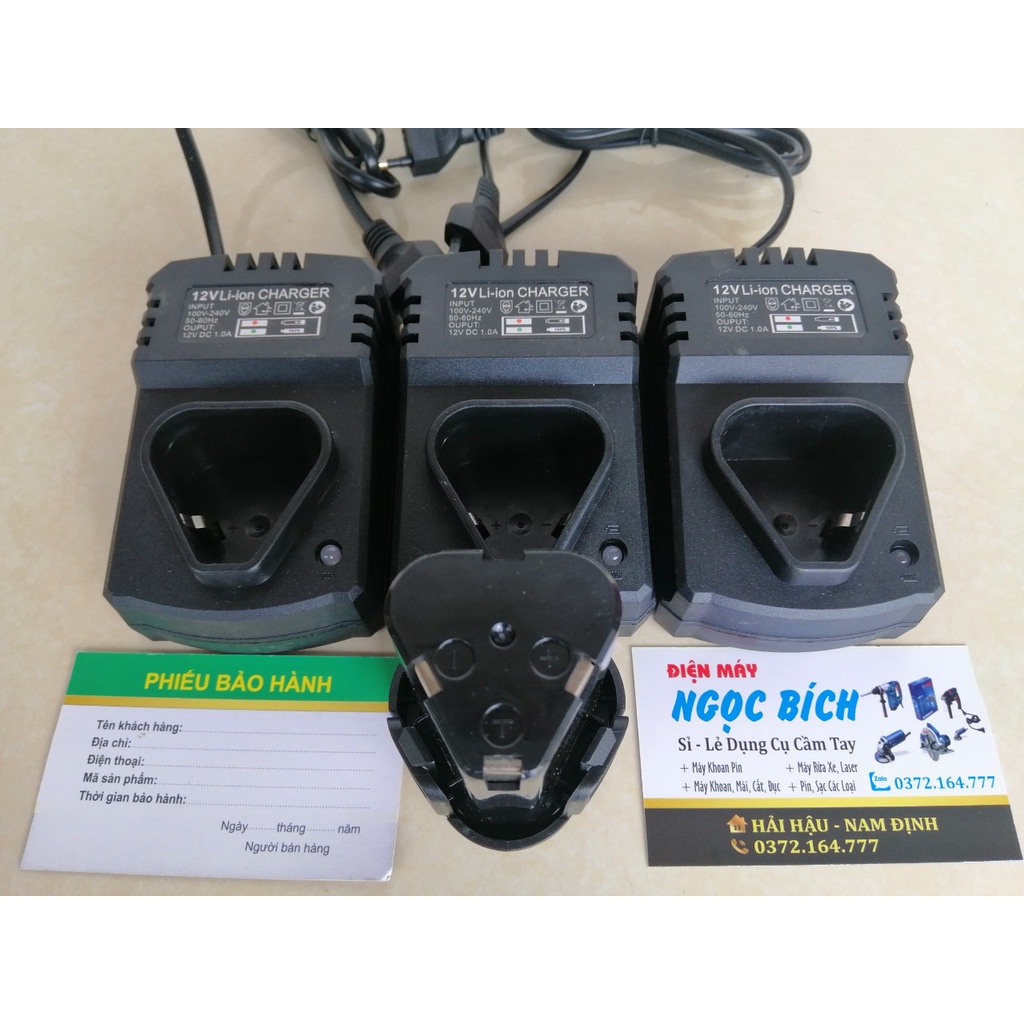 Dock Sạc Pin Li-ion 12V Cho Máy Khoan Pin 12V