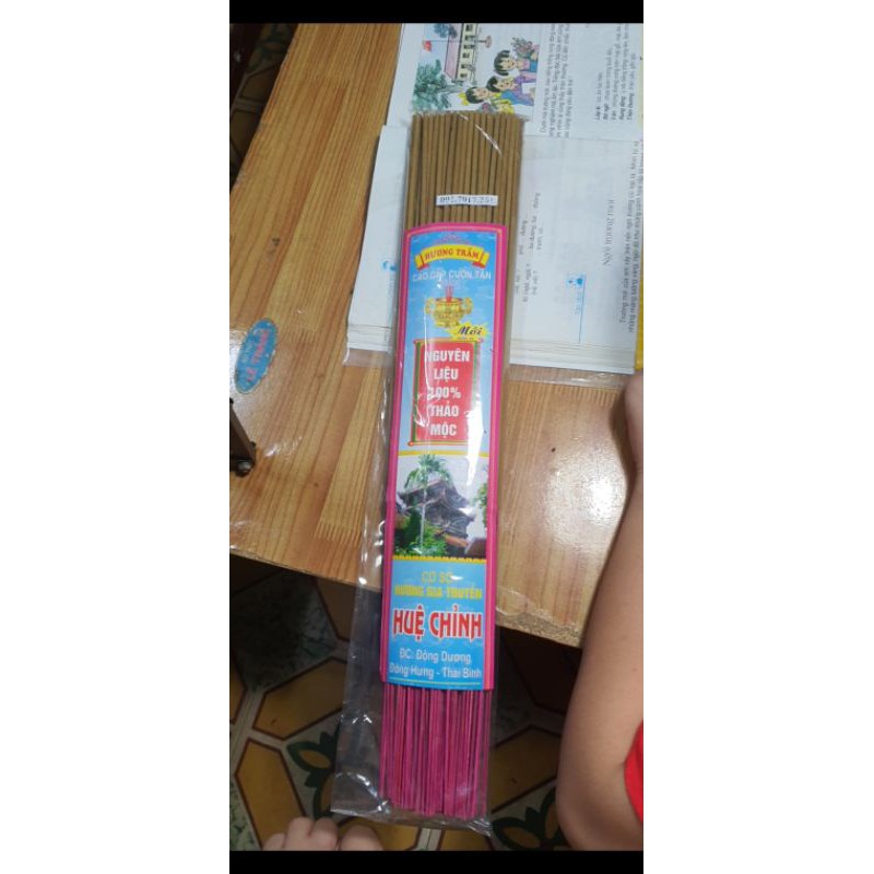 Nhang cuốn tàn hương dày và đẹp như hình - 100% thảo mộc