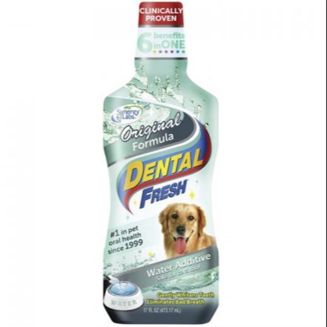 Dental Fresh Original Formula. Nước Uống Hết hôi miệng tức thì cho chó