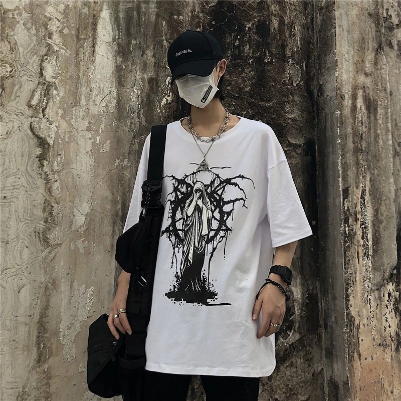 Áo Thun Tay Lỡ Oversize Nam Form Rộng HM1986 Áo Form Rộng Unisex Cổ Tròn StreetWear Giá Rẻ Hàn Quốc 3189