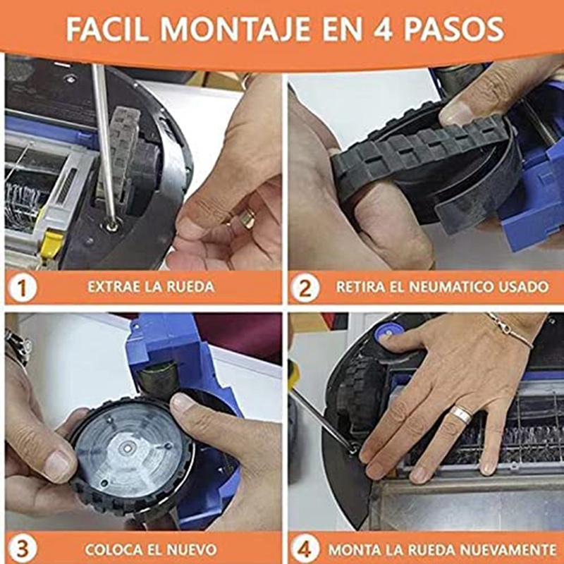 Bánh Xe Trước Và Sau Thay Thế Chống Trượt Cho iRobot Roomba 500 600 700 800 900 Series 860 870 675 880 960 980