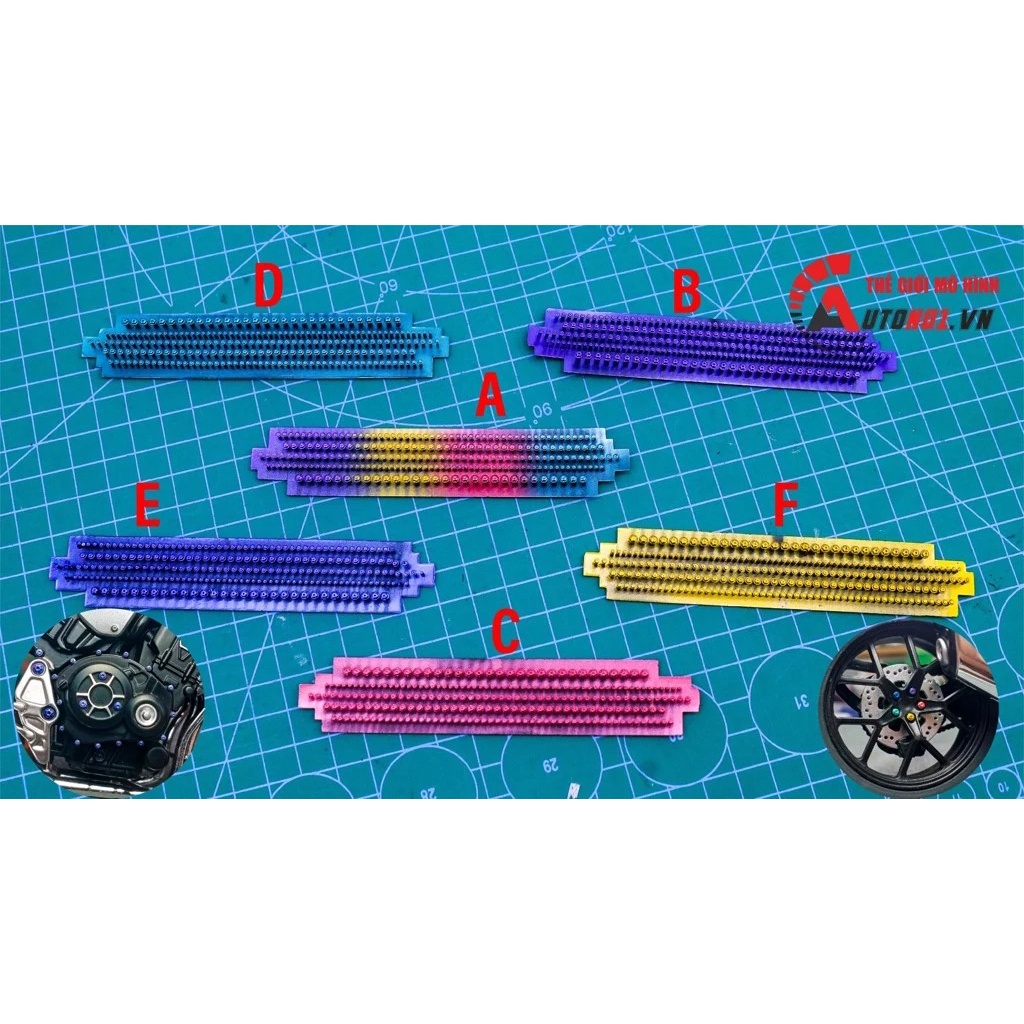 Phụ kiện độ ốc titan cho xe mô hình nhiều tỉ lệ PK350
