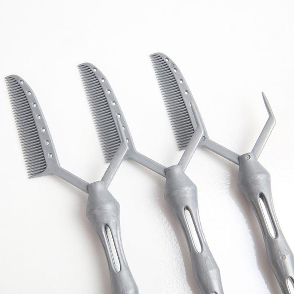 Bộ 3 Lược Chải Tóc Xoăn Chuyên Nghiệp Bền Bỉ Dành Cho Tiệm Cắt Tóc