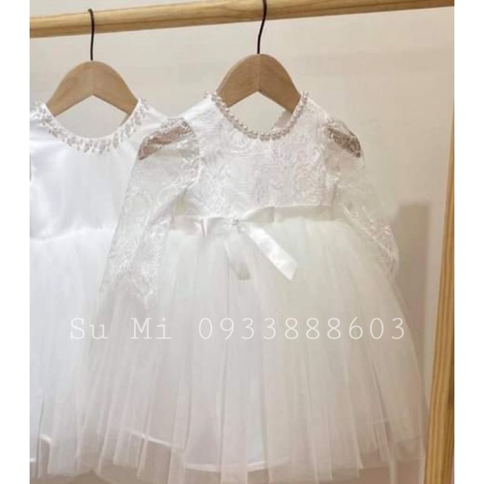 Váy công chúa ren mẫu cô dâu cao cấp hot nhất cho bé gái