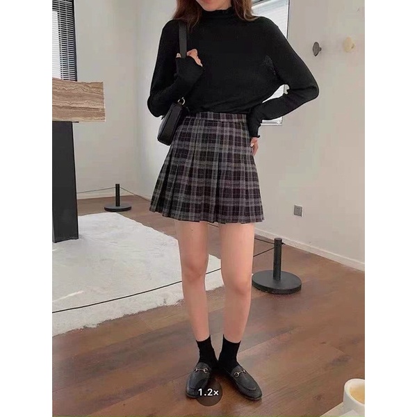 (Ảnh thật) Chân váy tennis DẠ KẺ the.sweaterweather TSW | BigBuy360 - bigbuy360.vn