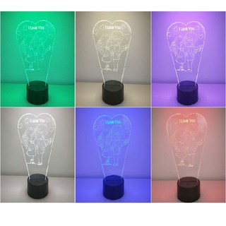 Led 3D Tình yêu