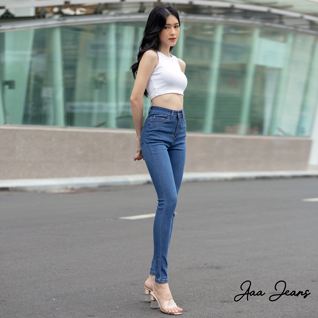 Quần Jean Repreve Skinny Lưng Cao Thân Thiện Môi Trường Aaa Jeans