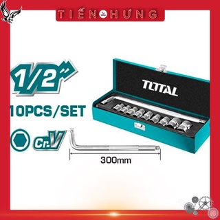 1/2" bộ tuýp 10 chi tiết total thtl121101