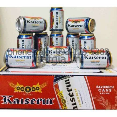 1 lon bia KAISERIN LAGER, thương hiệu Đức, 330ml
