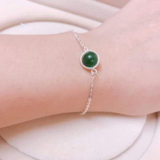 Lắc tay bạc ta đá phong thủy