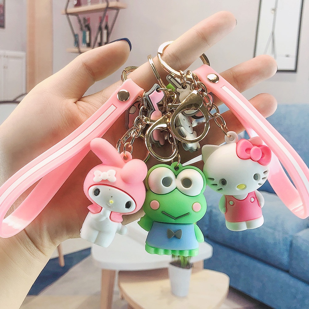 Móc Khóa Hello Kitty Kuromi MY Melody Dễ Thương