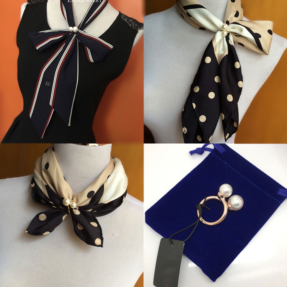 Kẹp giữ khăn choàng hình học thời trang thanh lịch cho nữ