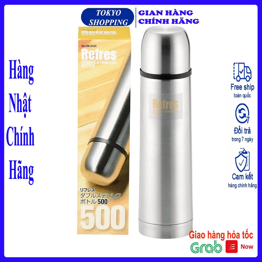 Bình nước giữ nhiệt Refres dung tích 500ml Hàng Nhập Khẩu Từ Nhật