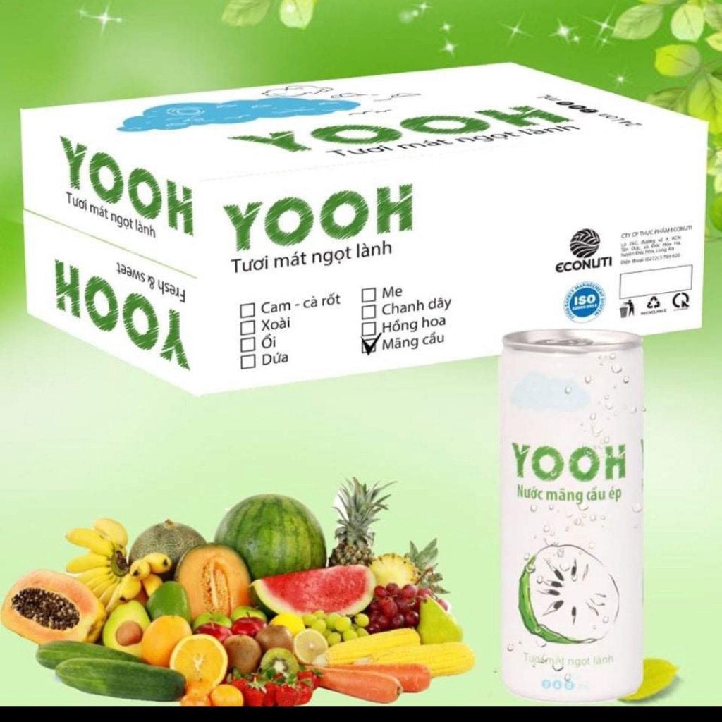- Yooh - Nước Trái Cây Tươi  Mãng Cầu 240 ml