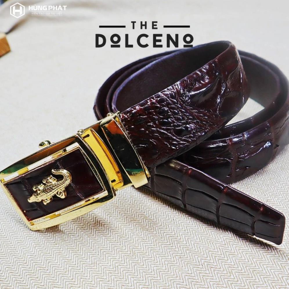 Thắt lưng nam da cá sấu TLD03 siêu bền, đẹp, chính hãng của Dolceno