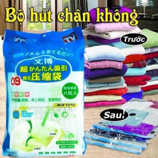 Bộ 8 túi hút chân không (Kèm bơm)