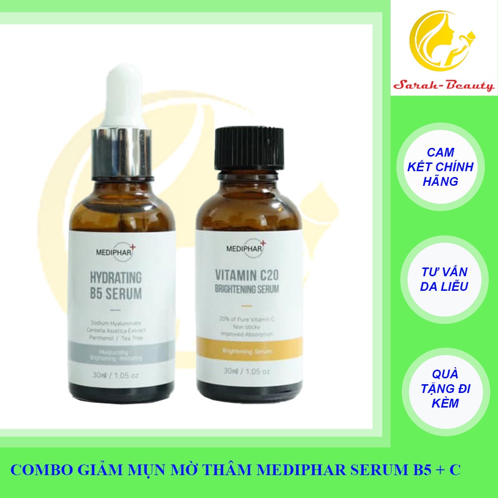 [CHÍNH HÃNG] SERUM TRẮNG DA MỜ THÂM MEDIPHAR VITAMIN C20 BRIGHTENING 30ML