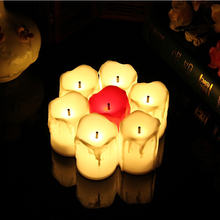 Nến tealight điện tử trang trí sinh nhật, phòng trà