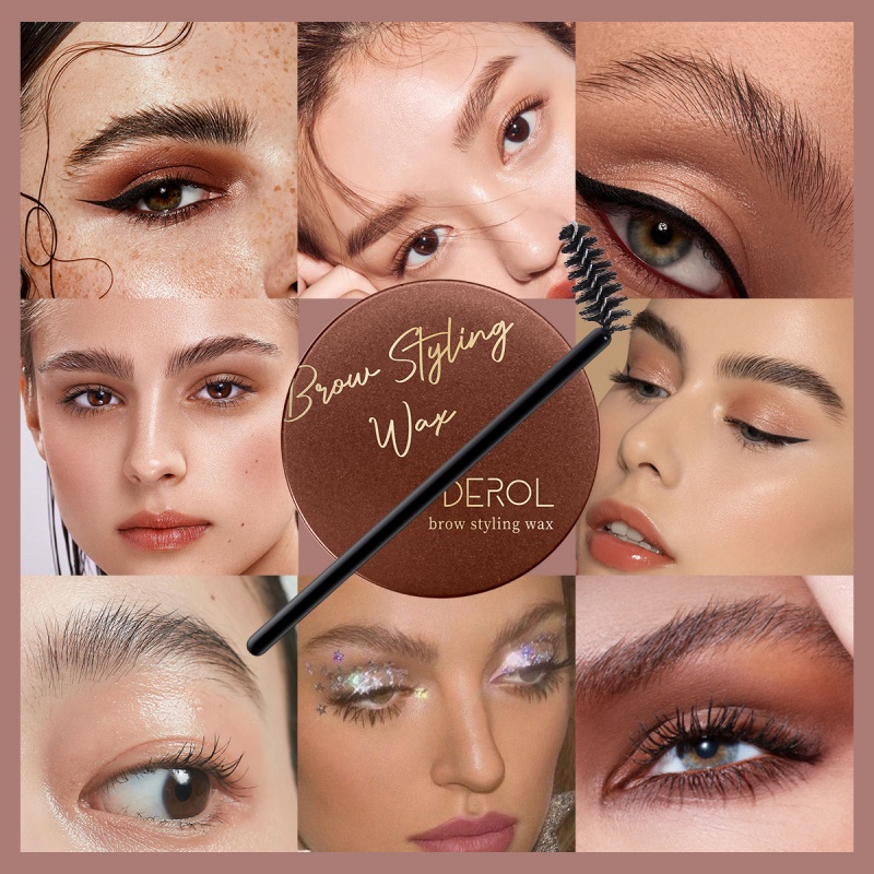 [Hàng mới về] Kem tạo kiểu lông mày ba chiều derol chống thấm nước