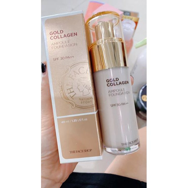 KEM NỀN GOLD COLLAGEN AMPOULE FOUNDATION 40ML CHÍNH HÃNG - 5233