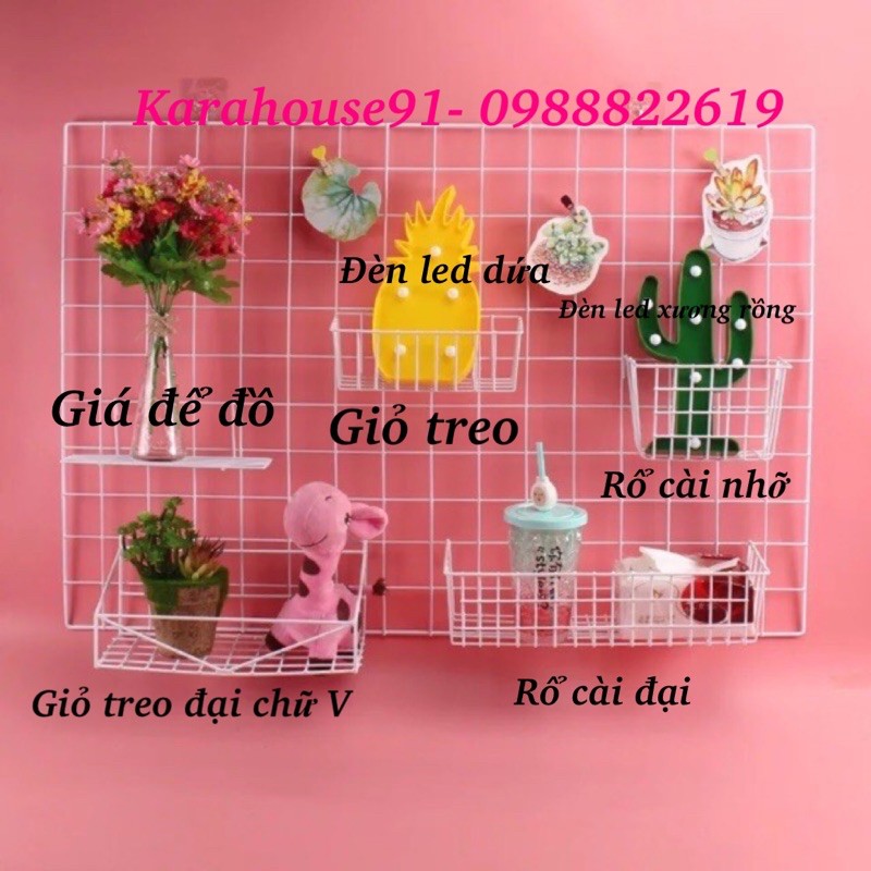 RỔ LƯỚI- RỔ CÀI KHUNG LƯỚI SẮT ĐỂ ĐỒ ĐA NĂNG
