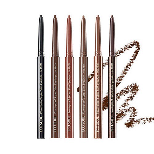 Bút Kẻ Mắt The Saem Eco Soul Powerproof Super Slim Eyeliner (0.1g)