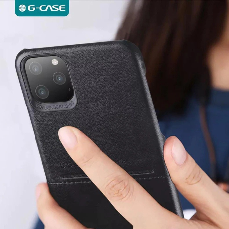 Ốp lưng da chống sốc G-Case cho iPhone 11 Pro / 11 Pro Max trang bị ngăn đựng thẻ ATM, NameCard - Hàng nhập khẩu
