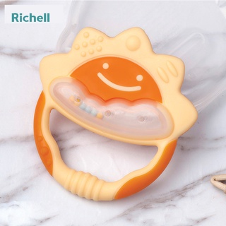 Xúc xắc gặm nướu Richell tròn (cam)
