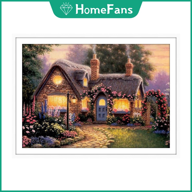 Bộ tranh đính đá tự làm kích thước 40*50CM trang trí tường