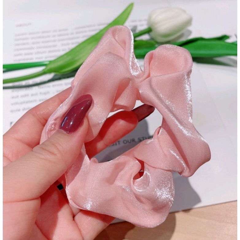 Dây Cột tóc Buộc Tóc Vải Satin Màu Kẹo Phong Cách Hàn Quốc Lh0917399527