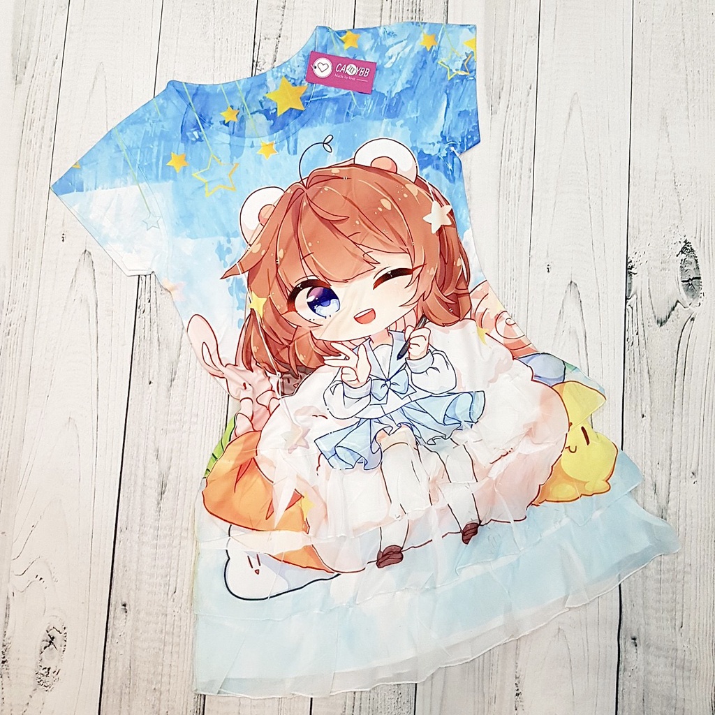 Đầm Hero team bé gái xinh xắn