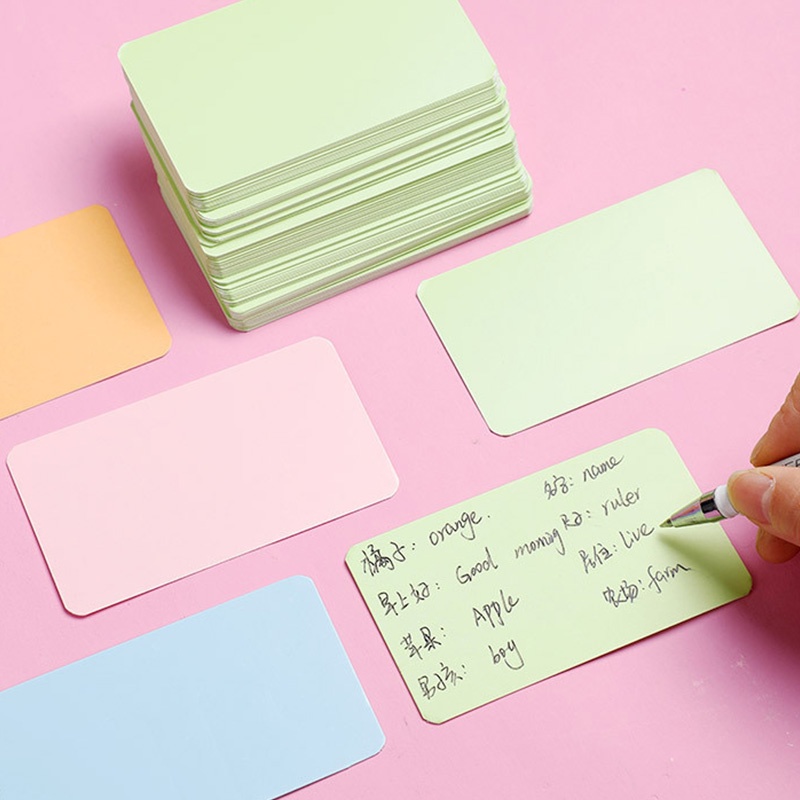 Set 100 thẻ giấy cứng màu sắc dùng để trang trí