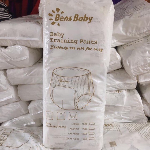 Bỉm quần BENS M/L/xl/XXL 100 miếng