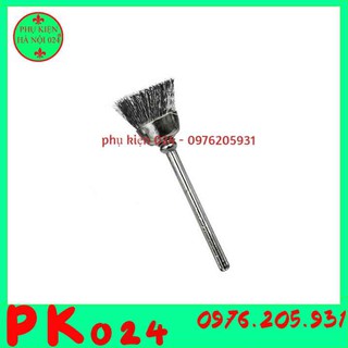 Chổi Đánh Gỉ Trục 3mm Sợi Thép Chổi Xòe 1 Chiếc