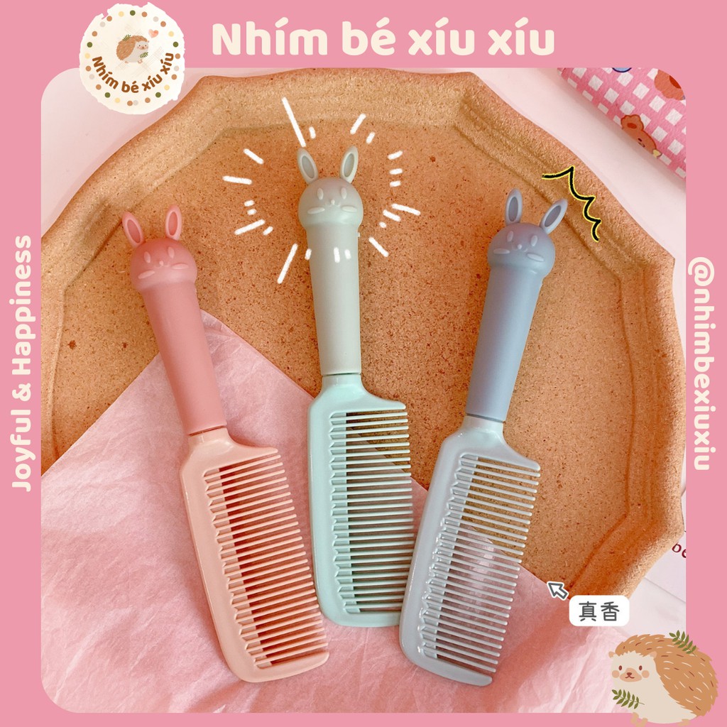 Lược chải tóc dạng dẹt hình con thỏ dễ thương TN98