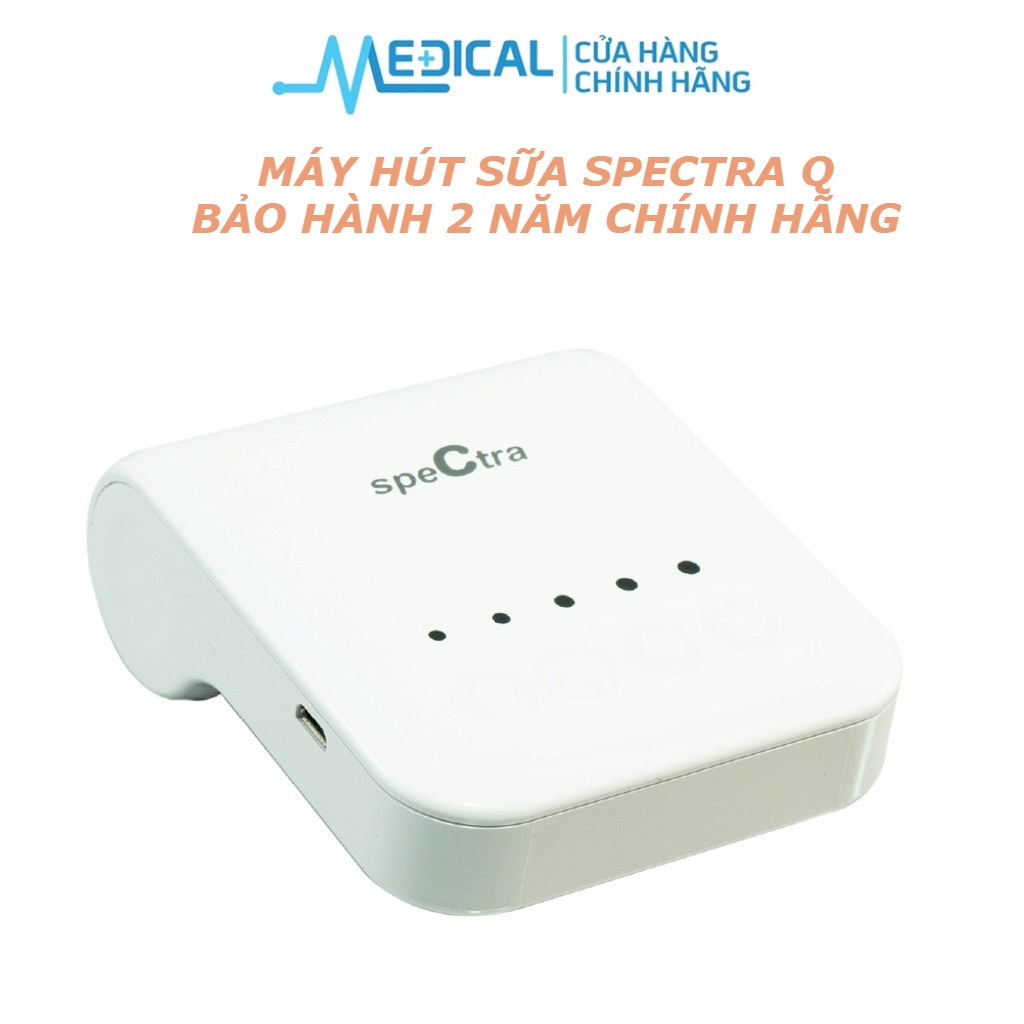 Máy hút sữa điện đôi SPECTRA Q nhỏ gọn chính hãng bảo hành 2 năm- MEDICAL